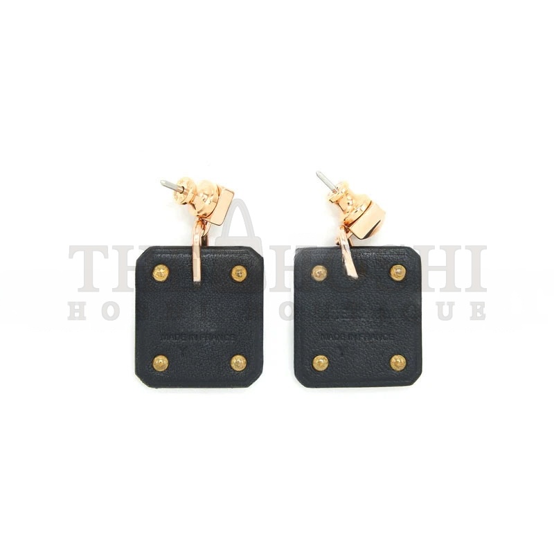 H**me5 AS DE COEUR EARRINGS SMALL MODEL BLACK RGHW Master Quality