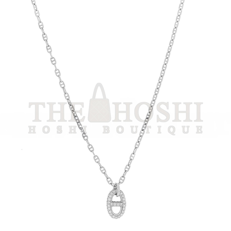 H**me5 18K WHITE GOLD D1am0nd NEW FARANDOLE PENDANT NECKLACE Master Quality