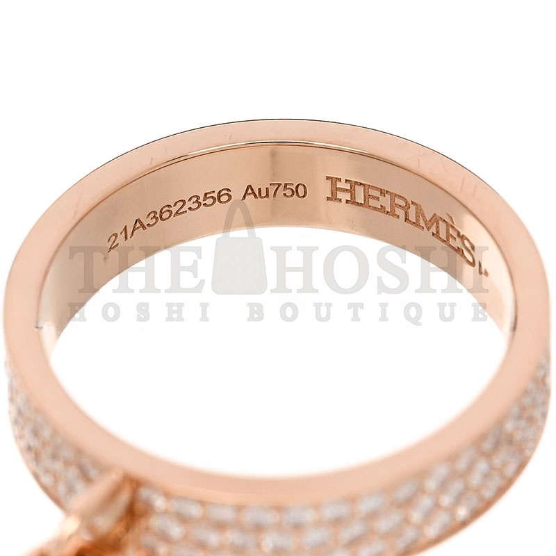 H**me5 8K ROSE GOLD D1am0nd MM KELLY CLOCHETTE RING Master Quality