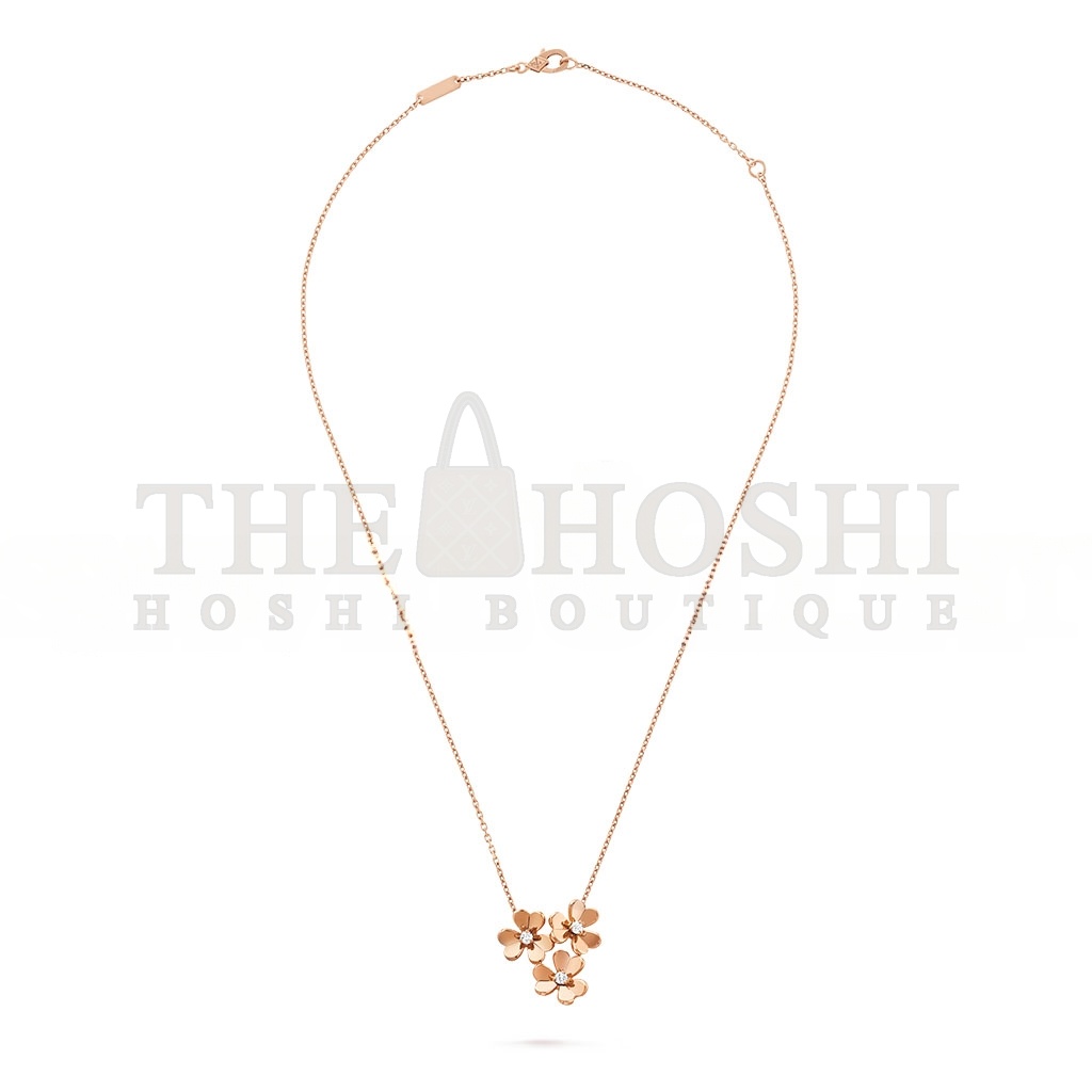 V*n Cl**f ARPELS FRIVOLE PENDANT, 3 FLOWERS VCARP2DL00 Master Quality