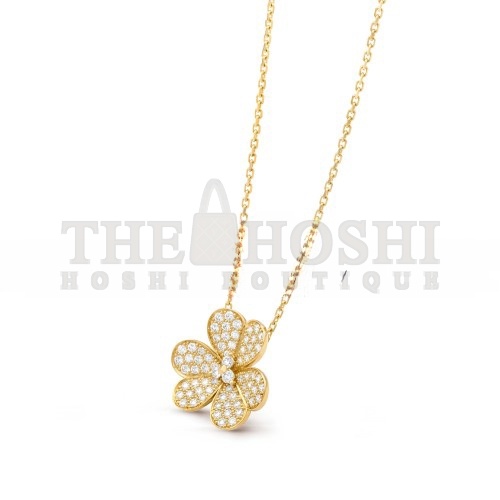 V*n Cl**f ARPELS FRIVOLE PENDANT, LARGE MODEL - YELLOW GOLD, D1am0nd  VCARP0J700 Master Quality