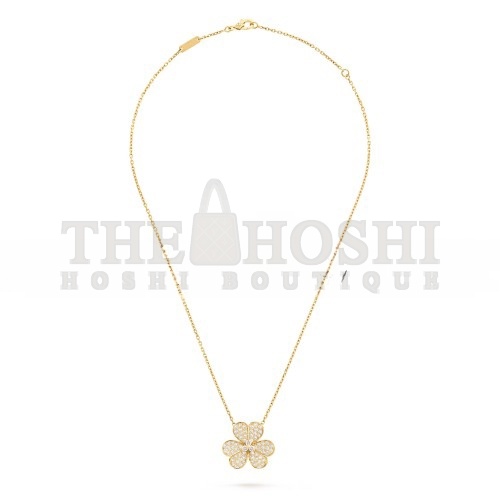 V*n Cl**f ARPELS FRIVOLE PENDANT, LARGE MODEL - YELLOW GOLD, D1am0nd  VCARP0J700 Master Quality