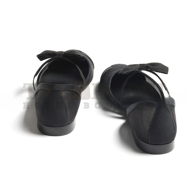 Ch**el MARY JANES MESH &amp; GROSGRAIN G46701 Master Quality