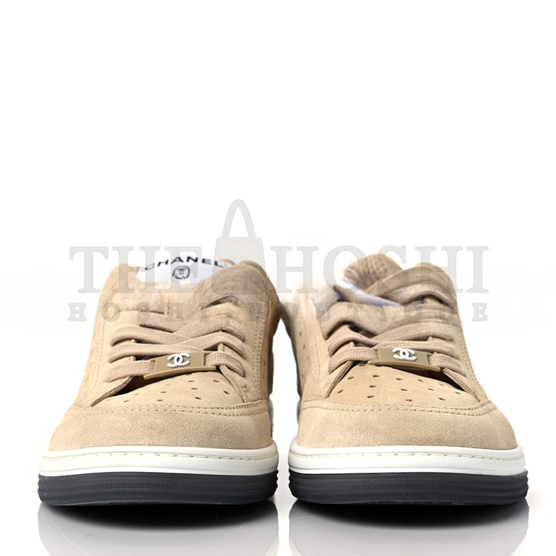 Ch**el SNEAKERS SUEDE CALFSKIN BEIGE G39225 X56651 0P433 Master Quality