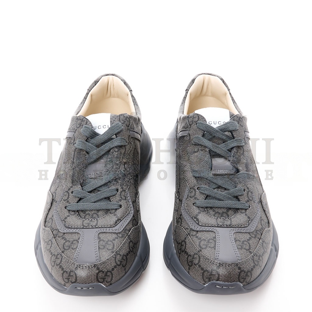 Gvc*1 GG Svp*me MONOGRAM APOLLO CALFSKIN MENS RHYTON SNEAKERS Master Quality