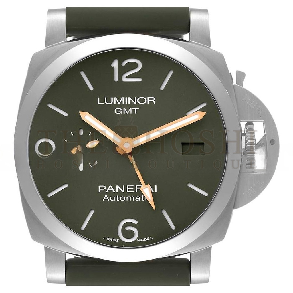 Pa*e*a1 LUMINOR 1950 GMT GREEN DIAL MS DHONI EDITION 44MM WATCH  PAM01056 Master Quality