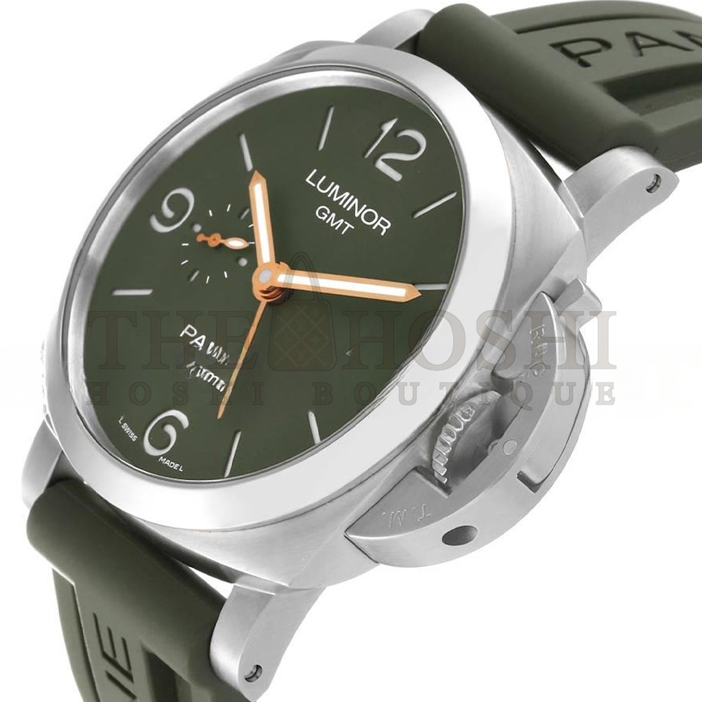 Pa*e*a1 LUMINOR 1950 GMT GREEN DIAL MS DHONI EDITION 44MM WATCH  PAM01056 Master Quality