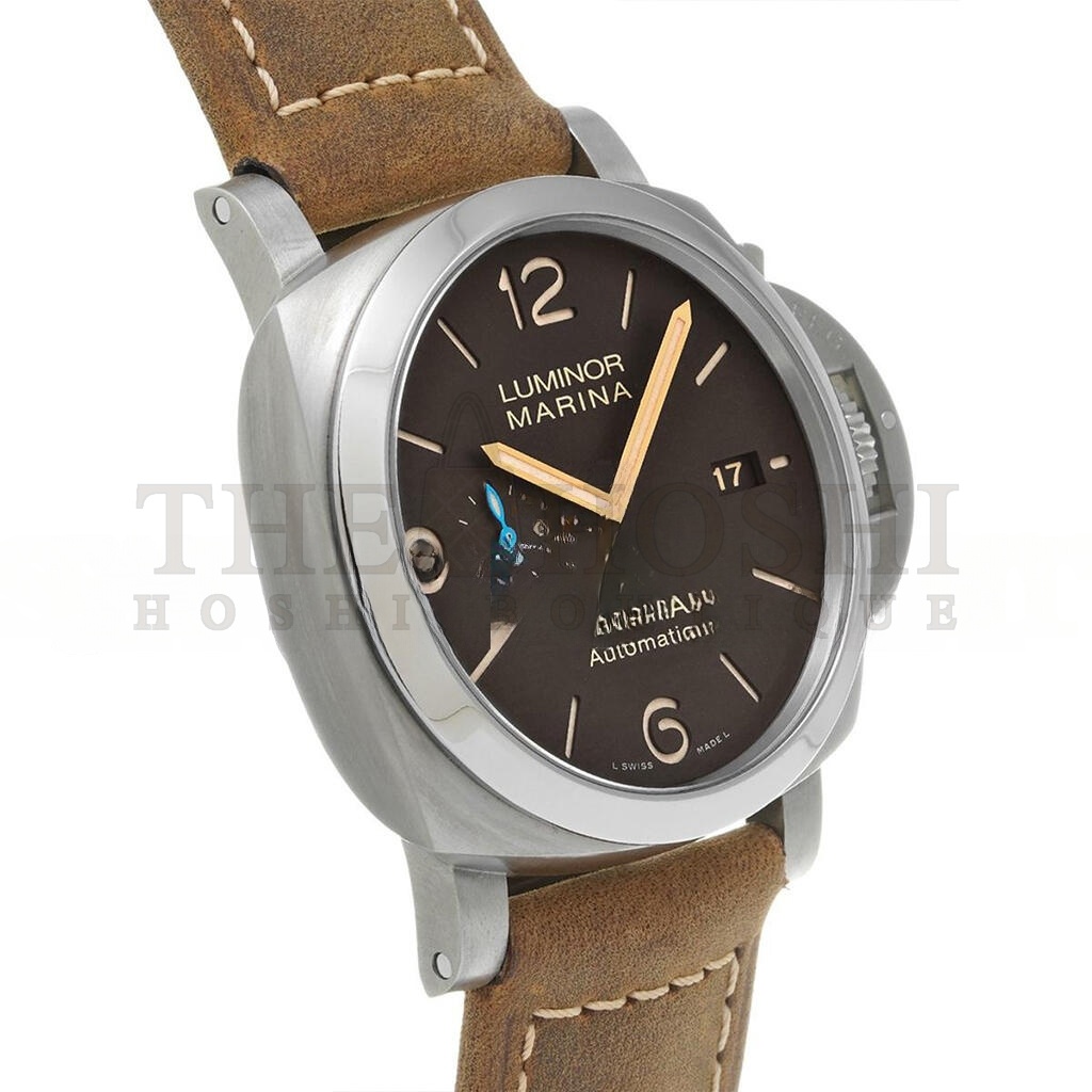 Pa*e*a1 LUMINOR MARINA AUTOMATIC BROWN DIAL 44 MM MEN